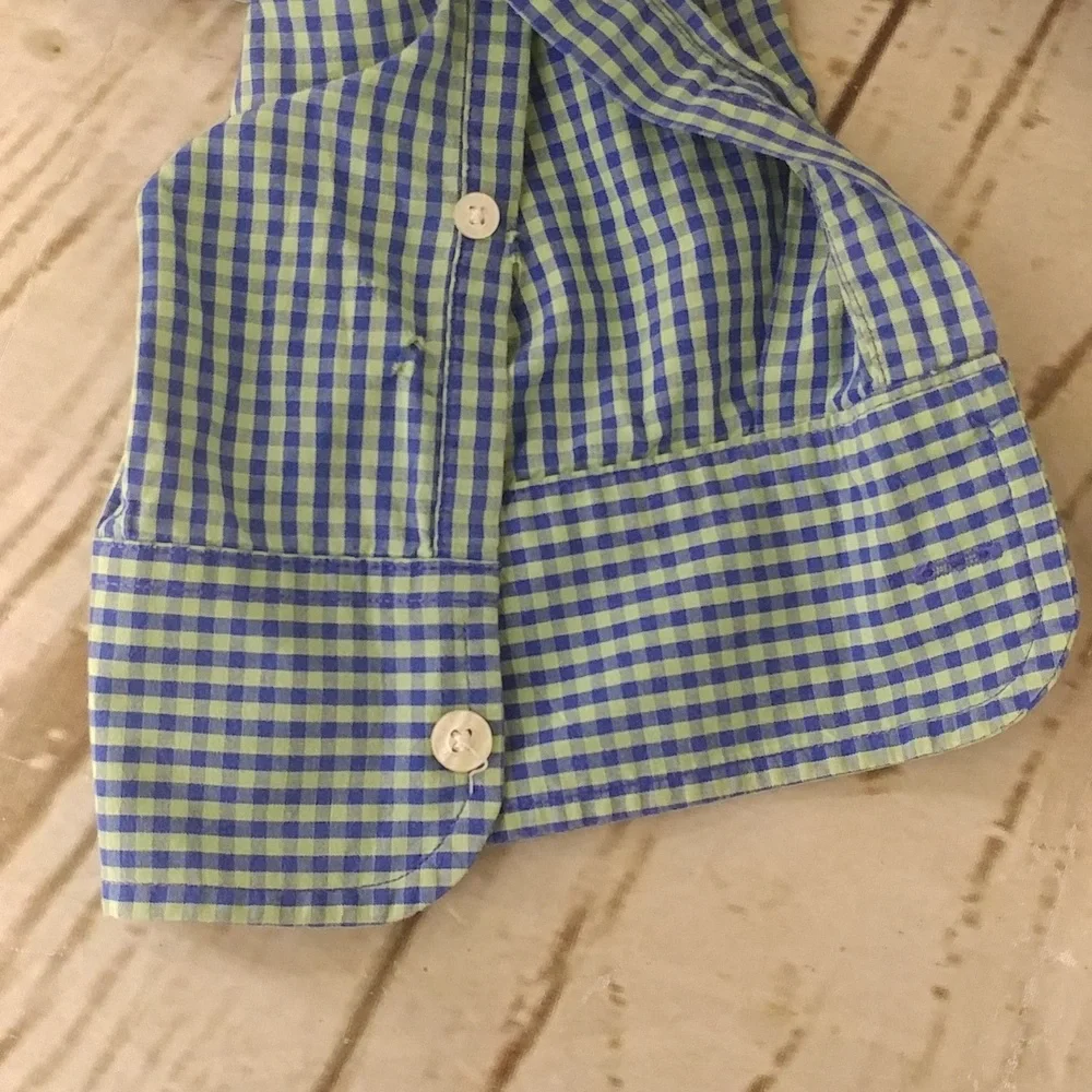 J. Crew Gingham Plaid Button Front Shirt Size XL (CL)